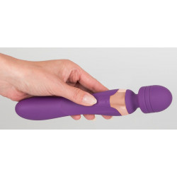 Wibrator i masażer łechtaczki 2 końce 21cm 8trybów